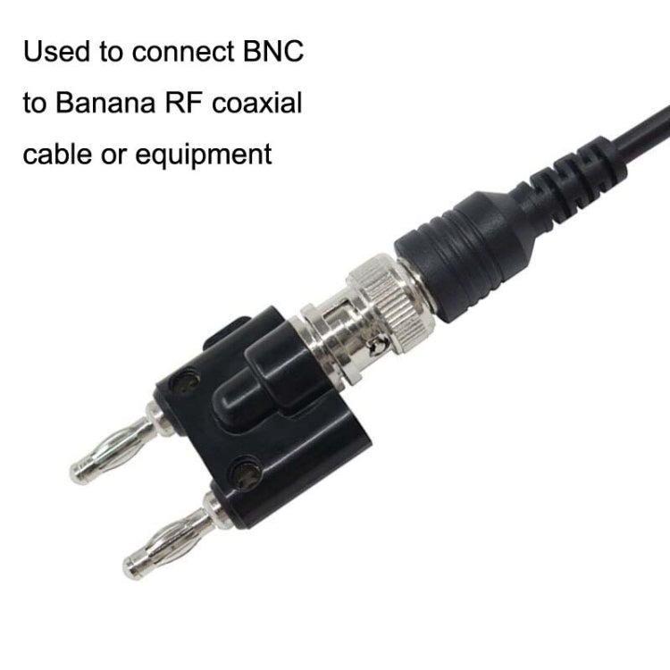 5pcs BNC Female To Dual Banana Plug Adapter Binding Male Connector