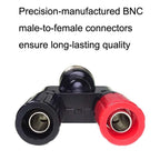 5pcs BNC Male Plug To Two Banana Jack Female Connector RF Adapter