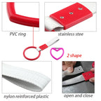 JDM Car Static Belt Decorative Warning Hanging Ring Rear Bumper Warning Ring Car Safety Hand Ring