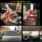 JDM Car Static Belt Decorative Warning Hanging Ring Rear Bumper Warning Ring Car Safety Hand Ring