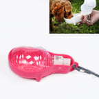 Dogs and Cats Portable Water Feeder Pet Kettle for Going Out — 200ml Rose Red