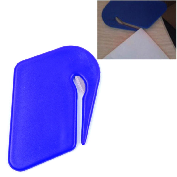 Plastic Mini Letter Knife Letter Mail Envelope Opener Safety Paper Guarded Cutter Blade Office Equipment