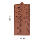 Silicone Christmas Chocolate Baking Tools Non-stick Jelly Candy 3D DIY Decoration Mold — view 4
