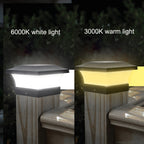 Solar LED Waterproof Outdoor Column Light Courtyard Lighting Lamp