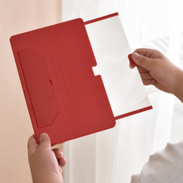 12 Inch Pull-Out Mobile Phone Screen Magnifier 3D Desktop Stand