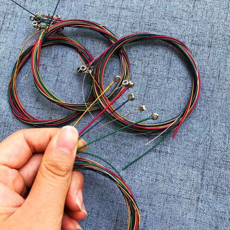 6 in 1 Multicolor E-A Guitar Strings