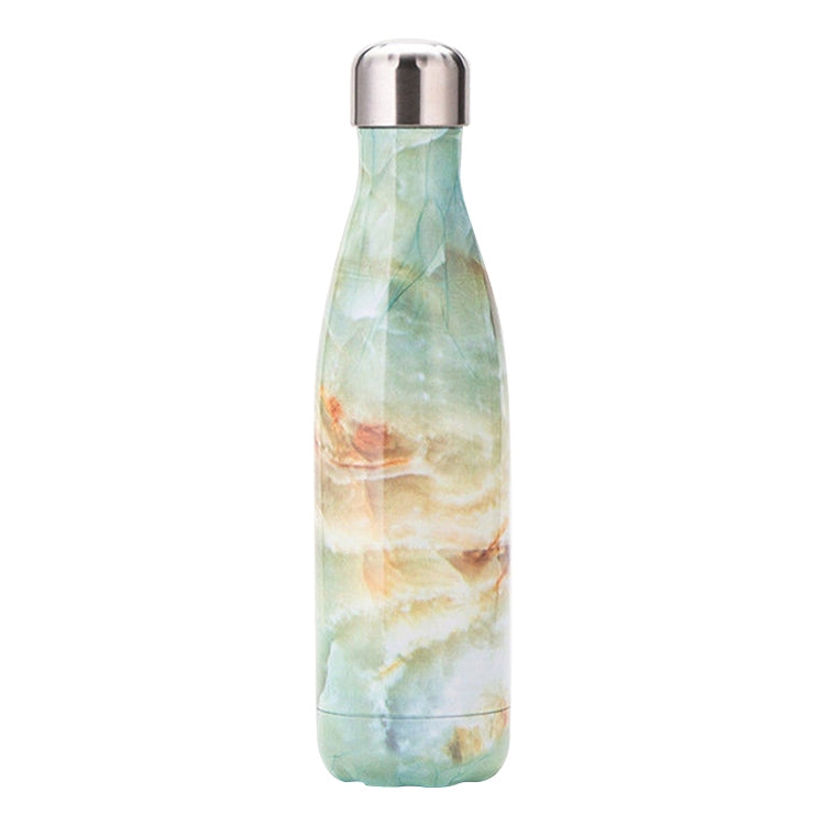 Thermal Cup Vacuum Flask Heat Water Bottle Portable Stainless Steel Sports Kettle — White Stone