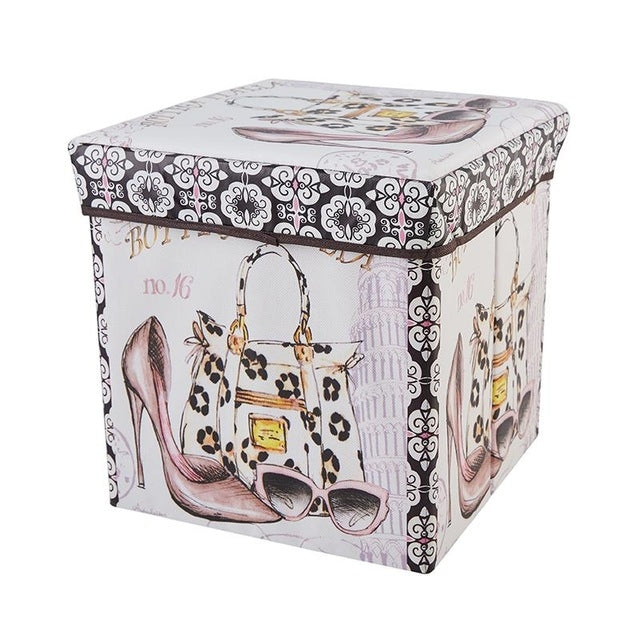 Multifunctional Storage Stool Can Sit Adult Folding Chair Home Change Shoe Bench Children Storage Box — view 11