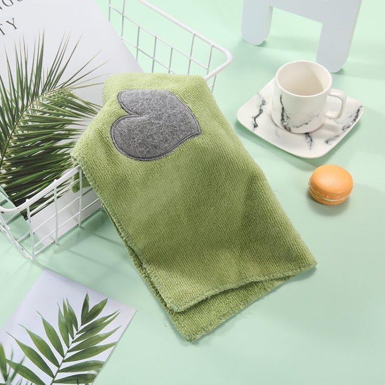 Kitchen Cute Love Heart Pattern Soft Hand Towel Cleaning Dish Microfiber Wipe Table Cloth — view 7