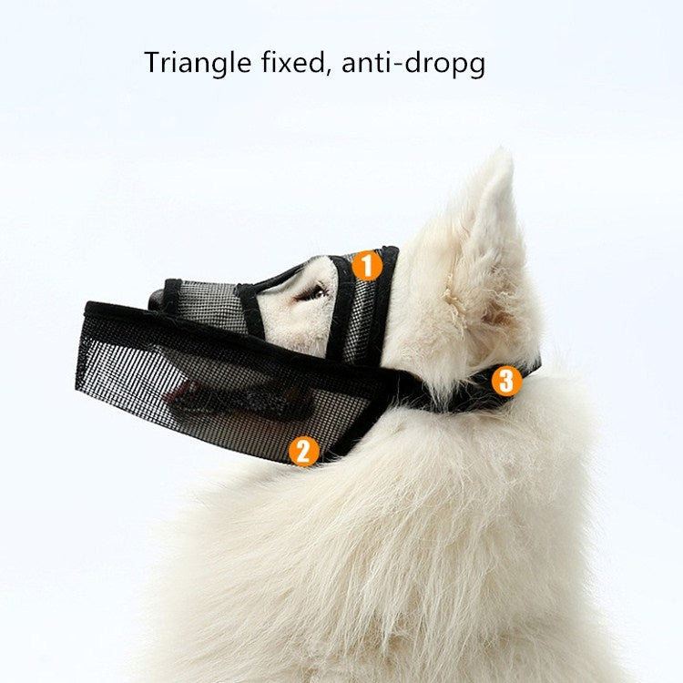 Small And Medium-sized Long-mouth Dog Mouth Cover Teddy Dog Mask — S