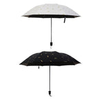 Feather Pattern Umbrella Dual-Use Three Folding Manual Control Portable Sunscreen Rain Umbrellas Windproof Parasol