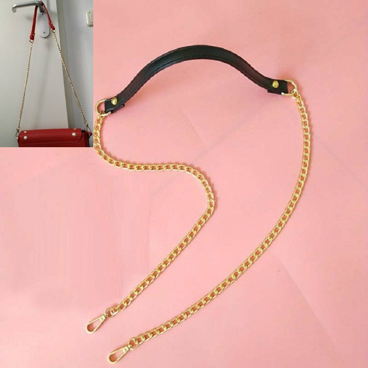 Women Bag PU Leather Chain Long Shoulder Strap Bag Accessories — Dark Green
