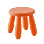 Colorful Children Stool Chair Baby Stool Plastic Kindergarten Stool — Orange