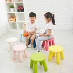 Colorful Children Stool Chair Baby Stool Plastic Kindergarten Stool — White