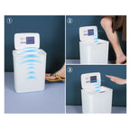 Fully-automatic with Lip Covered Household Living Room Kitchen Bathroom Intelligent Induction Trash Can — view 11