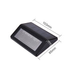 6 LEDs Solar Power IP55 Waterproof Light Sensor Wall Light Deck Lights