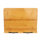 Wood Tablet Bookends Bracket Cookbook Textbooks Document Bamboo Foldable Reading Rest Book Stand