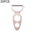 20 PCS Creative Stainless Steel Scraping Peeling Multi-function Vegetable and Fruit Peeler