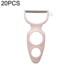 20 PCS Creative Stainless Steel Scraping Peeling Multi-function Vegetable and Fruit Peeler
