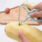 20 PCS Creative Stainless Steel Scraping Peeling Multi-function Vegetable and Fruit Peeler — 20 PCS Fruit Peeler (Green)