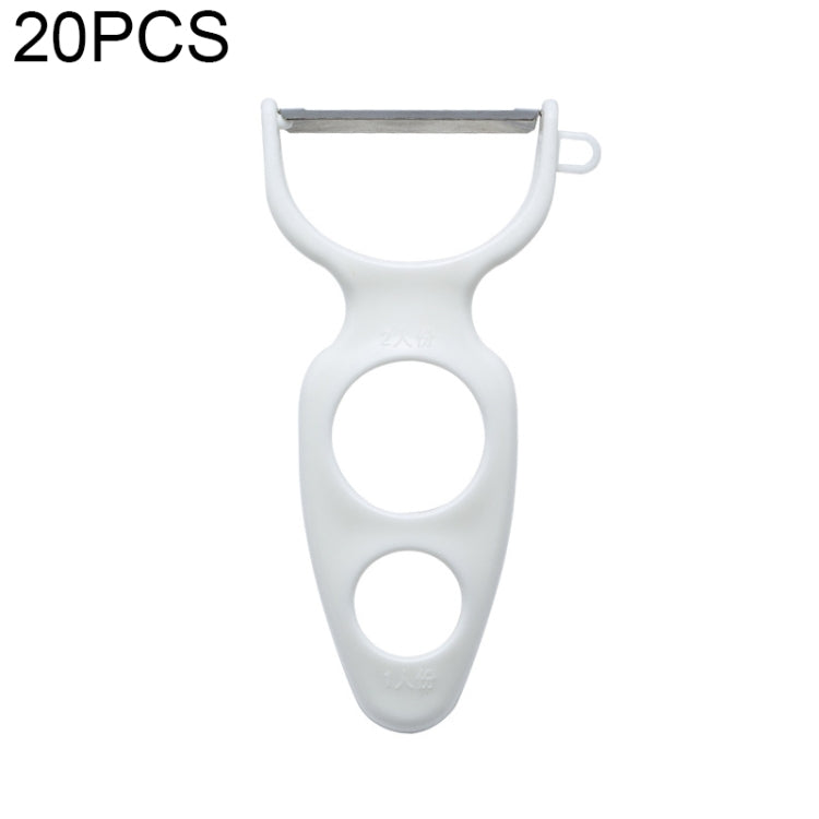 20 PCS Creative Stainless Steel Scraping Peeling Multi-function Vegetable and Fruit Peeler — Green