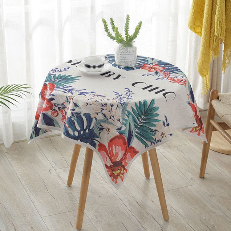Greenery Linen Tablecloth Restaurant Bar Household Tablecloth