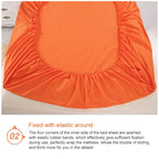 Plain Mattress Protector Bed Mat Mattress Cover Fitted Sheet