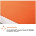 Plain Mattress Protector Bed Mat Mattress Cover Fitted Sheet