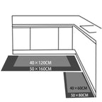 Modern Geometric Kitchen Anti-skid Mat Rugs Carpets — 50x80cm
