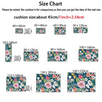 Country Flower Butterfly Door Mat Non-slip Floor Carpet — 40x120cm