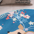 Circular Water Uptake Carpet Floot Mat Cartoon Door Mat — Diameter: 40cm