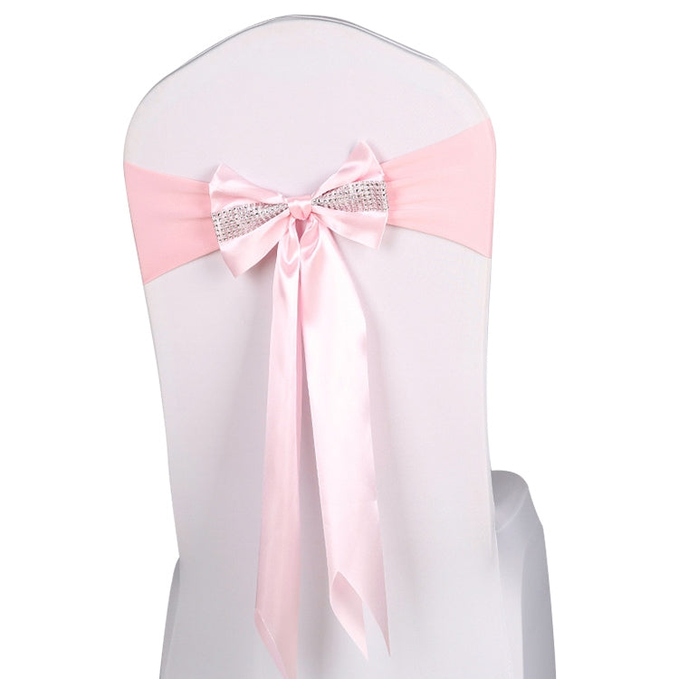 For Wedding Events Party Ceremony Banquet Christmas Decoration Chair Sash Bow Elastic Chair Ribbon Back Tie Bands Chair Sashes