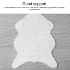 Imitation Wool Soft Home Living Room Carpet Sofa Cushion Mats — Grey
