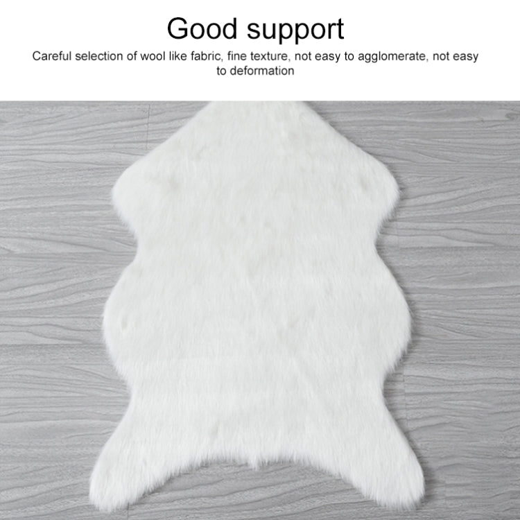 Imitation Wool Soft Home Living Room Carpet Sofa Cushion Mats — Grey