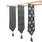 Cotton Linen Tea Table Dining Table Table Flag Retro Tablecloth — 30x220cm