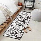 Geometric Lattice Carpet Kitchen Bath Antiskid Mat — 50x80cm + 50x160cm