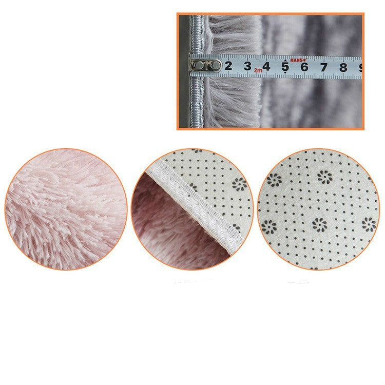 Simple Sofa Bedside Gradient Carpet Living Room Bedroom Mat — Light Grey 40x60cm