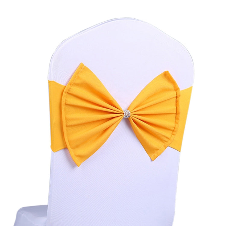 Spandex Chair Sash fit all chair Wedding Chair Sashes Bow Elastic Chair Ribbon Back Tie Bands for Wedding Party Ceremony Banquet — view 8