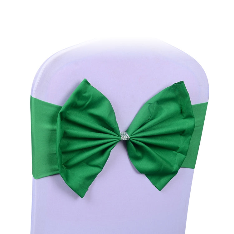 Spandex Chair Sash fit all chair Wedding Chair Sashes Bow Elastic Chair Ribbon Back Tie Bands for Wedding Party Ceremony Banquet — view 9