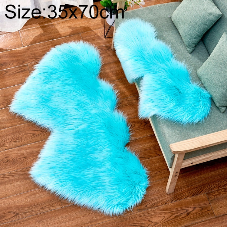 Creative Double Heart Imitation Wool Carpet Sofa Cushion Mat Plush Bedroom Living Room Floor Rugs — view 25