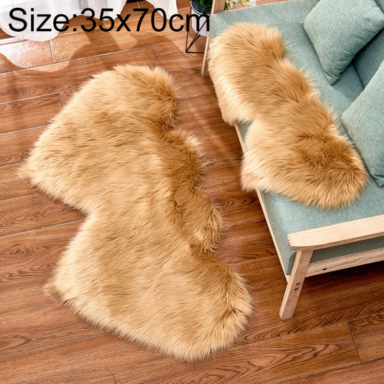 Creative Double Heart Imitation Wool Carpet Sofa Cushion Mat Plush Bedroom Living Room Floor Rugs — view 37