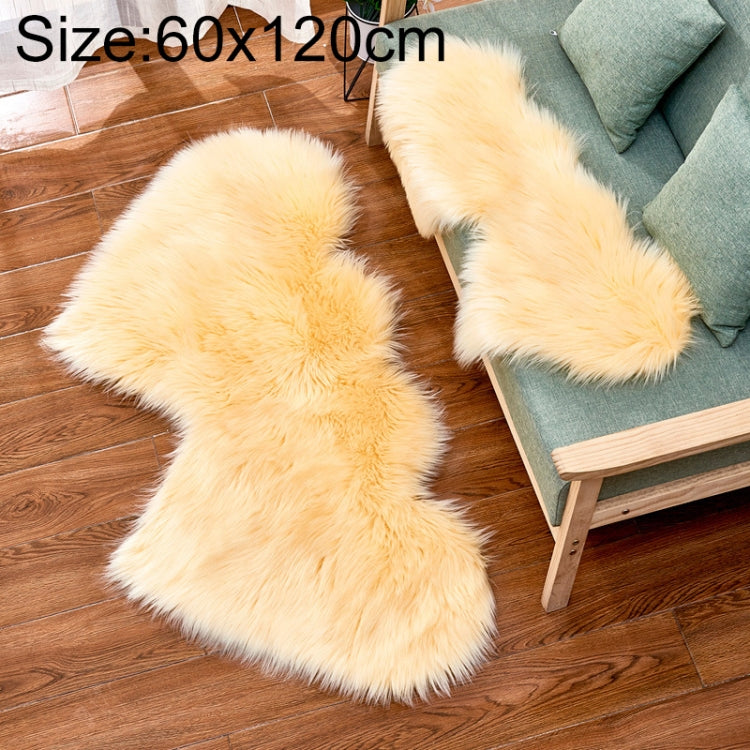 Creative Double Heart Imitation Wool Carpet Sofa Cushion Mat Plush Bedroom Living Room Floor Rugs — view 23