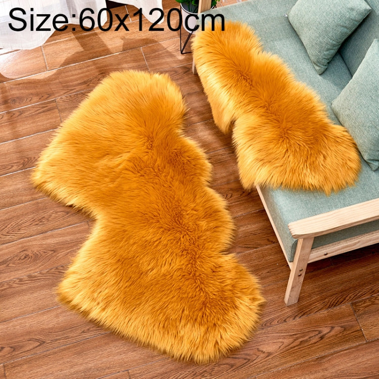 Creative Double Heart Imitation Wool Carpet Sofa Cushion Mat Plush Bedroom Living Room Floor Rugs — view 44