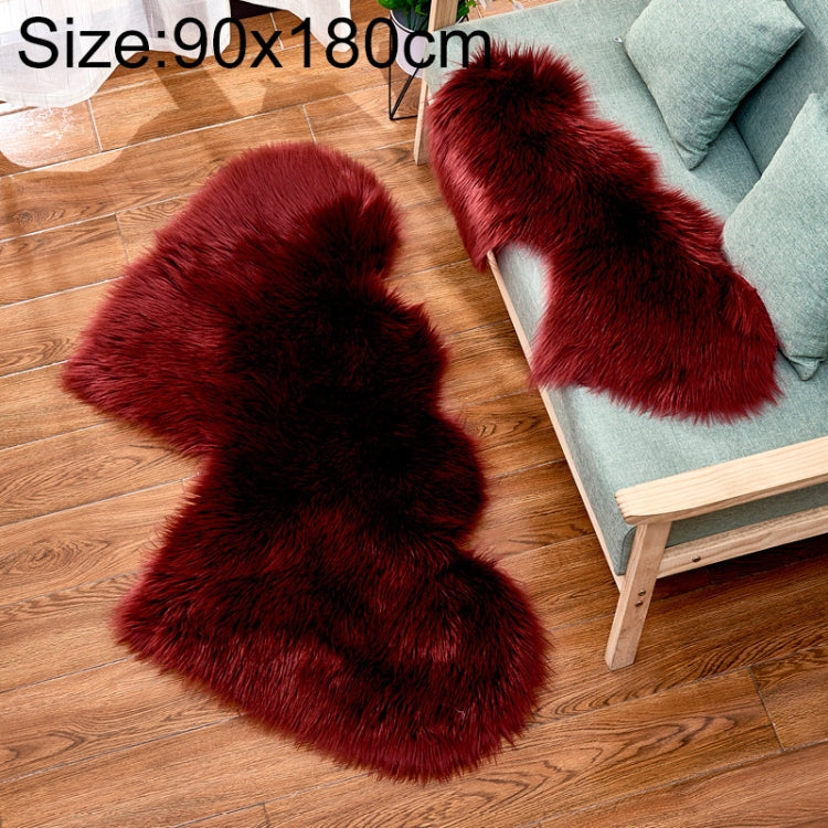 Creative Double Heart Imitation Wool Carpet Sofa Cushion Mat Plush Bedroom Living Room Floor Rugs — view 33