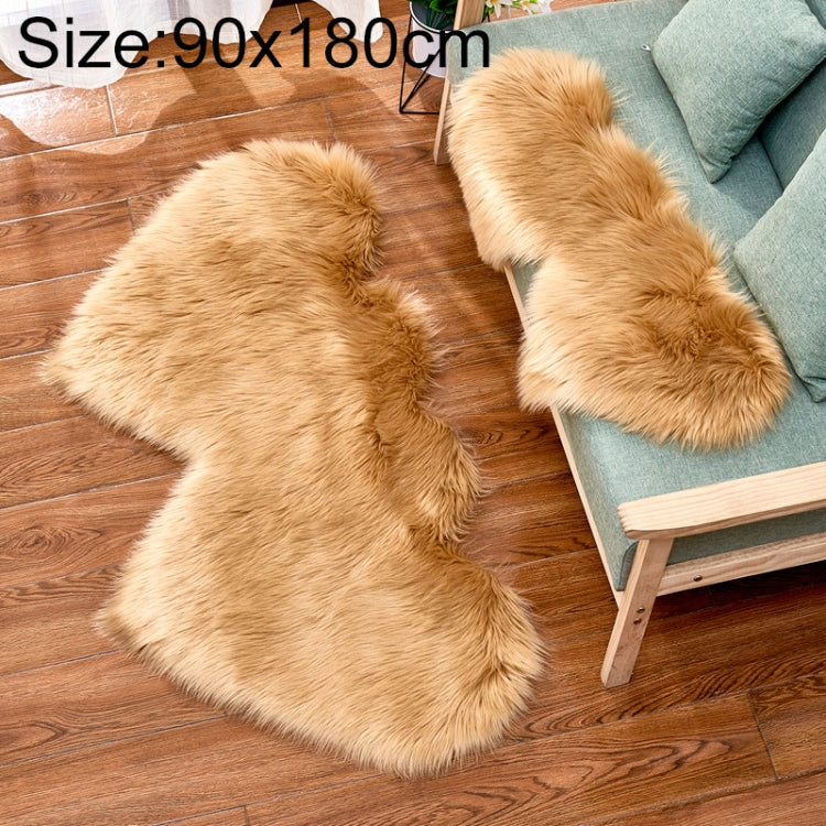 Creative Double Heart Imitation Wool Carpet Sofa Cushion Mat Plush Bedroom Living Room Floor Rugs — view 39