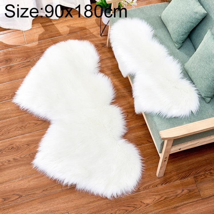 Creative Double Heart Imitation Wool Carpet Sofa Cushion Mat Plush Bedroom Living Room Floor Rugs — view 42