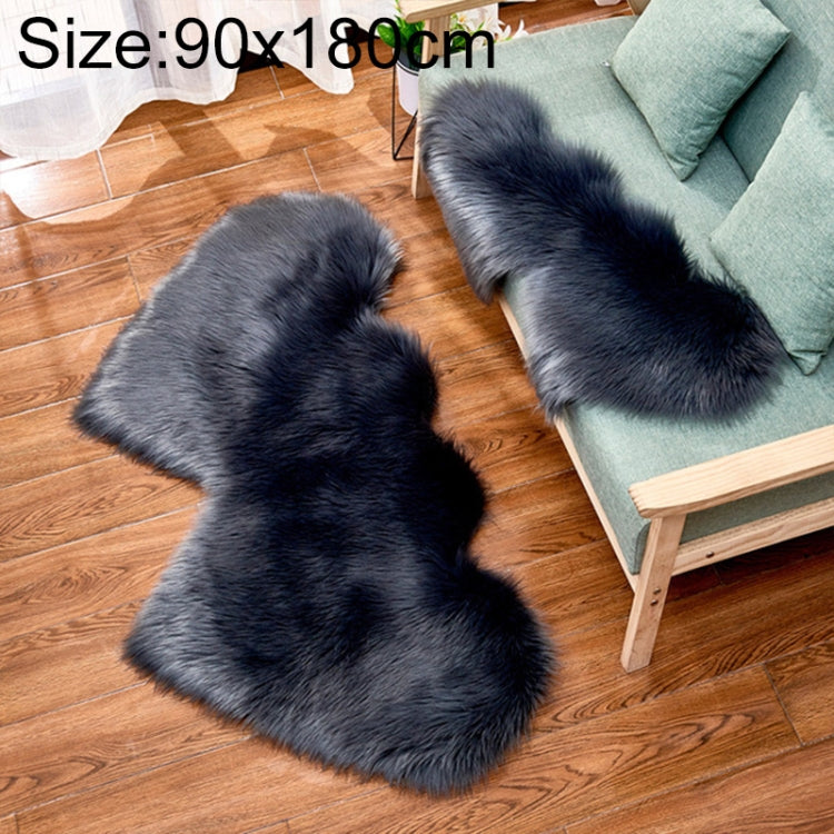 Creative Double Heart Imitation Wool Carpet Sofa Cushion Mat Plush Bedroom Living Room Floor Rugs — view 57