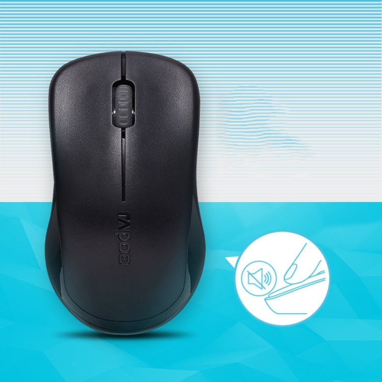 Rapoo1680 2.4GHz 1000 DPI 3 Buttons Business Office Desktop Computer Notebook Mute Portable Power Saving Wireless Mouse