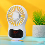 Multifunctional Clock Small Fan Creative Desktop Mini USB Fan