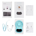 Multifunctional Clock Small Fan Creative Desktop Mini USB Fan